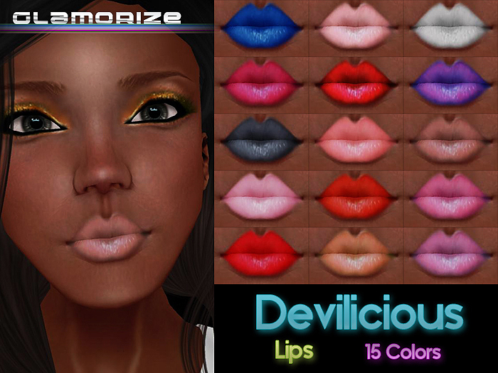 .:Glamorize:. Devilicious Lips - 15 Colors