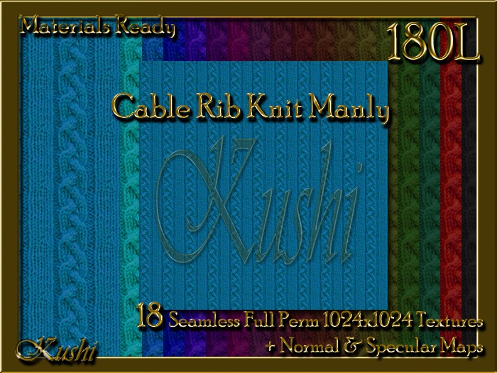 Cable Rib Knit Manly Seamless Textures Materials Ready Full Perms 1024x1024