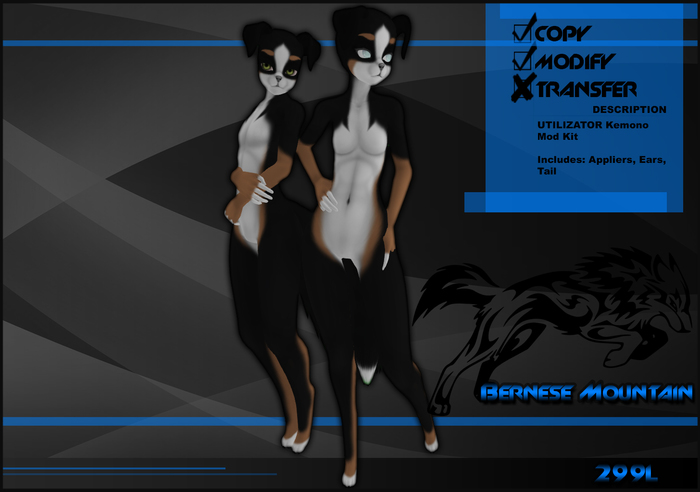 [Virtual Fuzz]  Kemono Bernese Mountain Dog