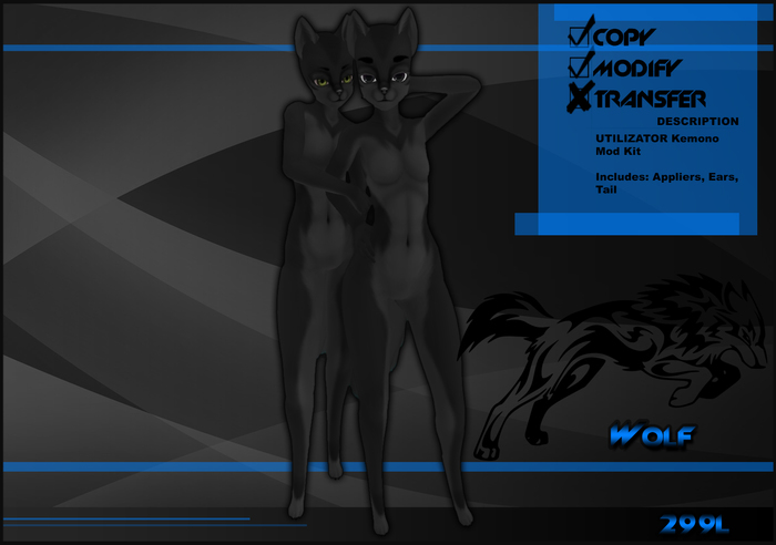 [Virtual Fuzz]  Kemono Wolf Black
