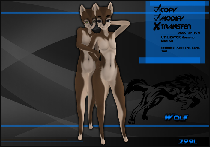 [Virtual Fuzz]  Kemono Wolf Brown