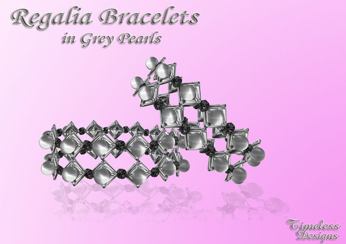 *TD* Regalia Grey Pearl Bracelet Set   BX
