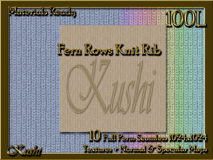 Fern Rows Knit Rib Coordinates Seamless Textures Materials Ready Full Perms 1024x1024