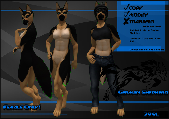 [Virtual Fuzz] German Shepherd Black F