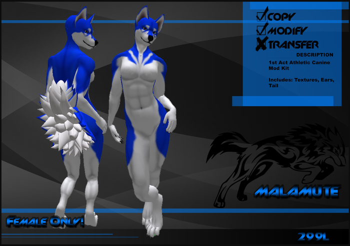 [Virtual Fuzz] Malamute Blue F