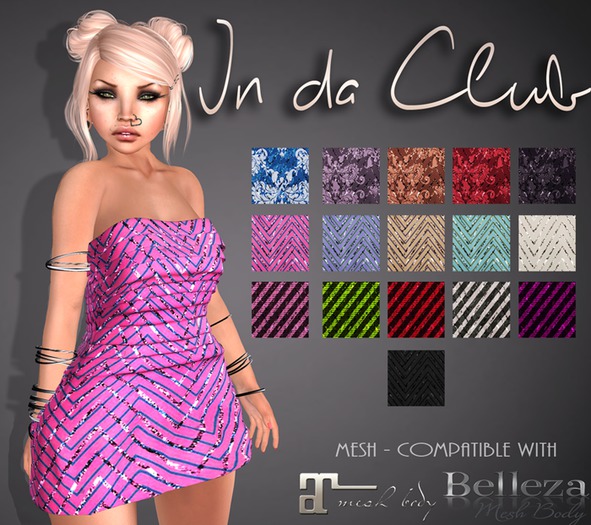 Mute. In Da Club - Red Pattern