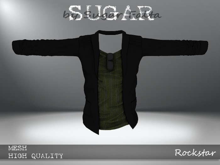 SUGAR for Men - Rockstar - GREEN RIBBED