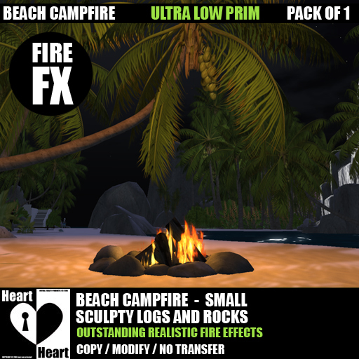 Fire – Beach Campfire – Bonfire - Small - COPY / MODIFY