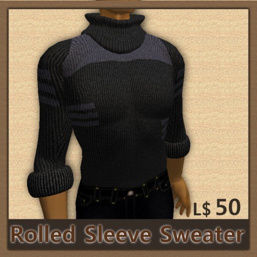 Rolled Sleeve Sweater Ver2 (gray)