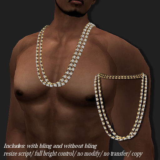 CHAIN DOUBLE-ICED GOLD       -RYCA-