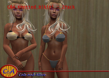 C&A Knotted Bikini 2Pack - Black&Gold v1.0