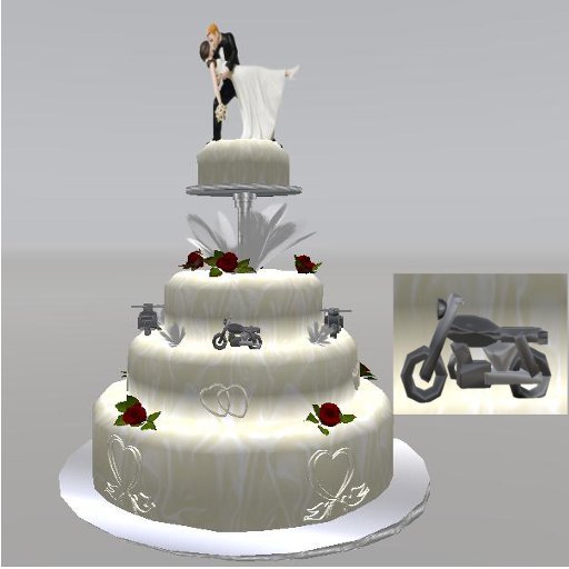 Hochzeitstorte Biker2