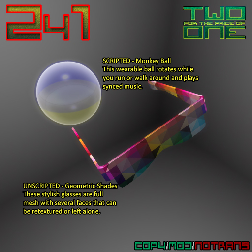 Ada Labs - 241 - Monkey Ball & Geometric Shades