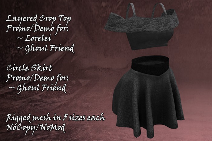 @->~ISD Crop Top & Circle Skirt Promo/Demo