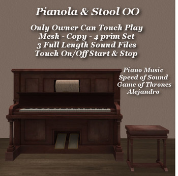 Second Life Marketplace - Pianola OO