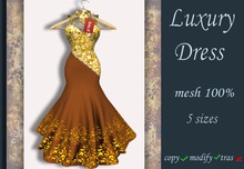 Dress important ceremony brown luxury