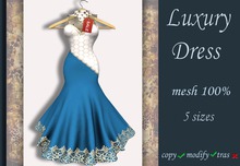 Dress important ceremony blue luxury