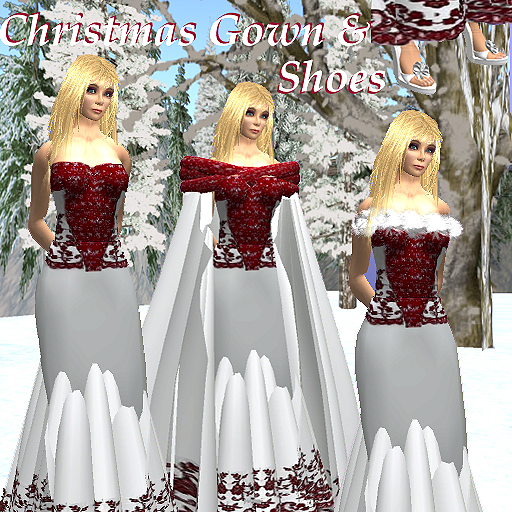 Christmas Gown & Shoes