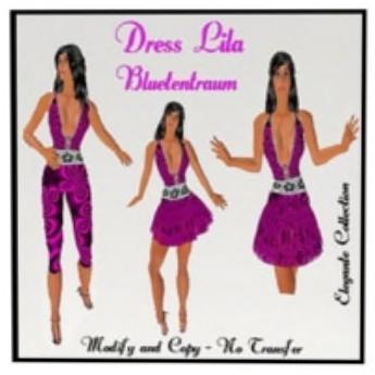 Dress Lila Bluetentraum Resell Box