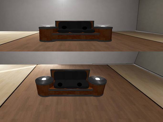 Wooden Reception Chair  with Lights