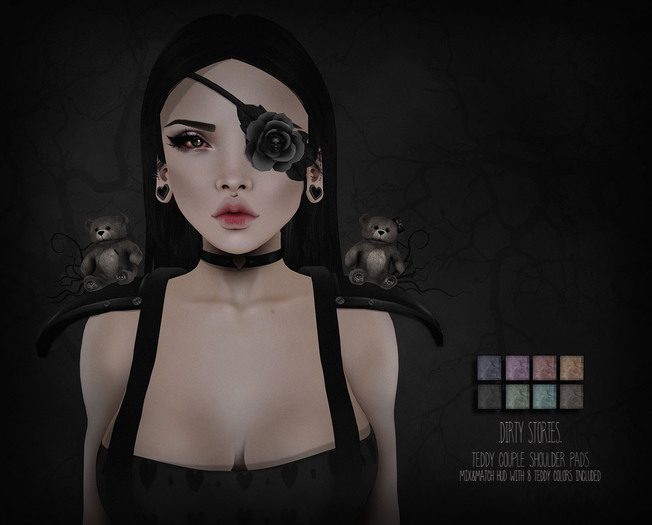 .DirtyStories. Teddy Couple Shoulder Pads.