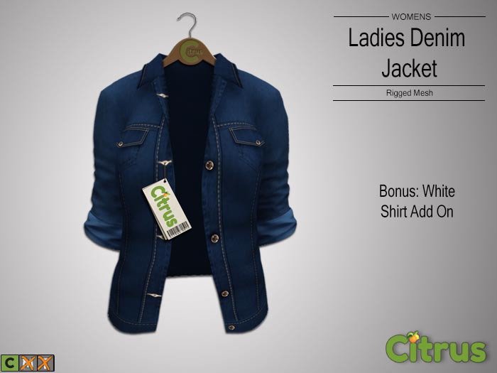 Citrus Women's Denim Jacket Dark