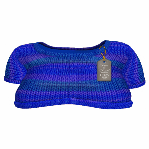 Prim & Pixel Mesh Summertime Cropped Sweater 