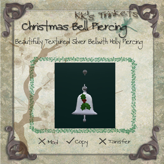 Christmas Bell Piercing