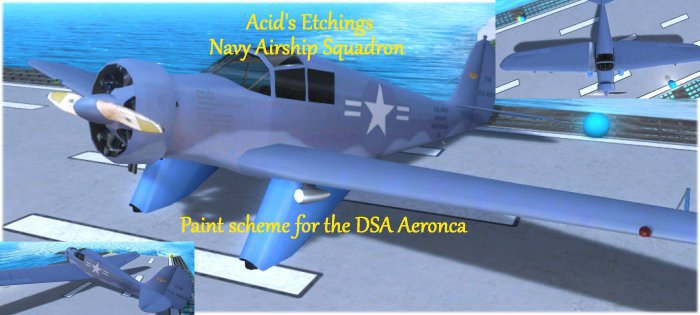 Acid's Etchings Navy Blue Aeronca Box