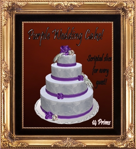Purple Wedding Cake