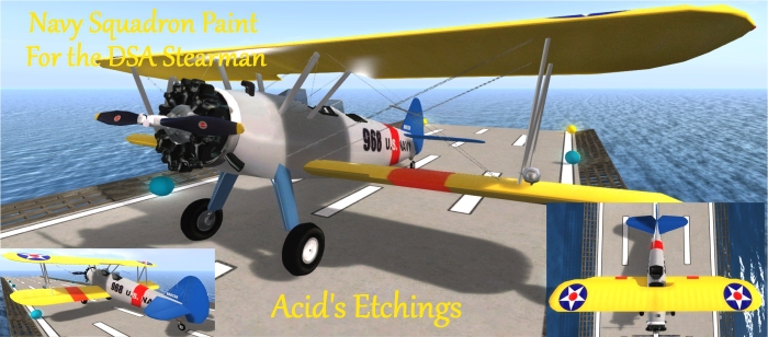 Acid's Etchings Stearman Navy Box