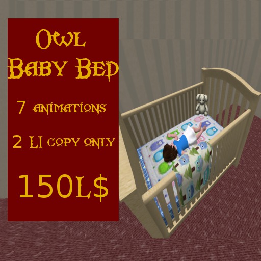 Second Life Marketplace Owl baby bed
