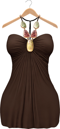 Blueberry Amalia - Maitreya / Belleza / Slink - Dress - Brown