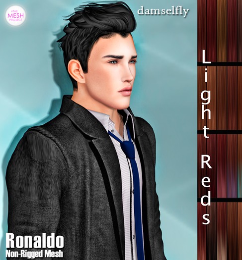 *~*Damselfly*~*Ronaldo Non-Rigged Mesh Light Reds