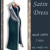 Satin Dress Important Ceremony Blue
