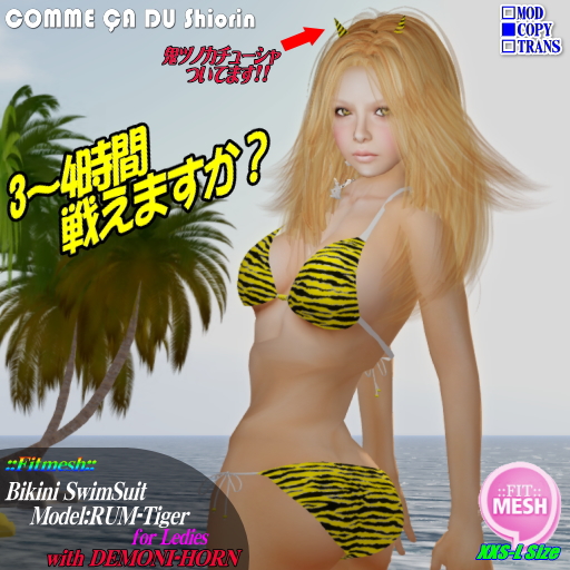 =CS= FitMesh_Bikini Swimwear TORA-GARA