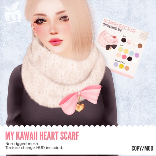 *MishMish* My Kawaii Heart Scarf [Boxed]