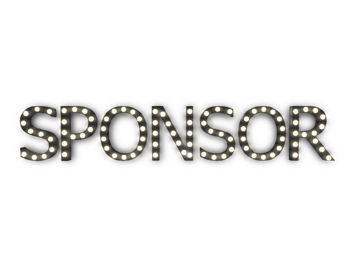 [Px] "SPONSOR" Illuminated Light Bulbs Sign