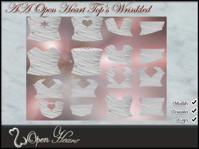  * Open Heart ~  FULL SET WRINKLES