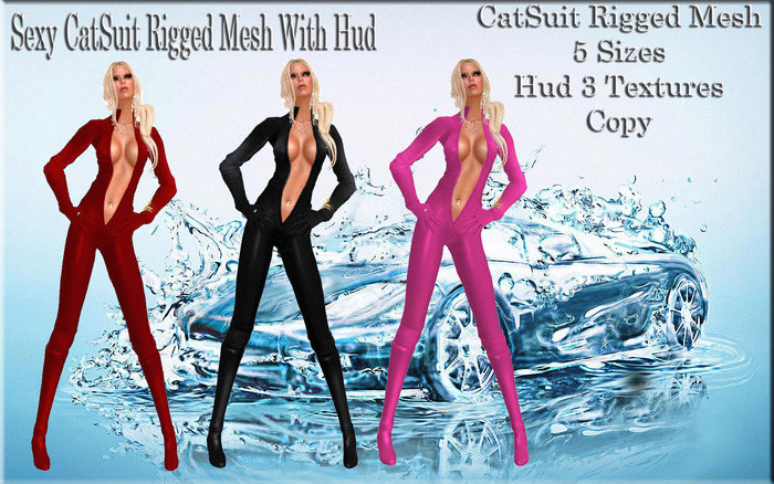 LSR - Sexy CatSuit Rigged Mesh With Hud
