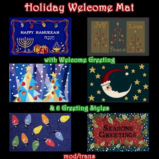 Holiday Welcome Mat