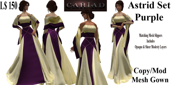 Astrid Gown Set Purple