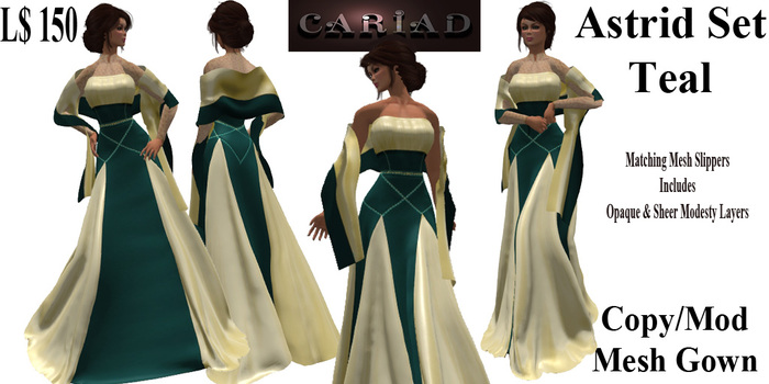 Astrid Gown Set Teal