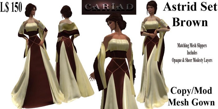 Astrid Gown Set Brown