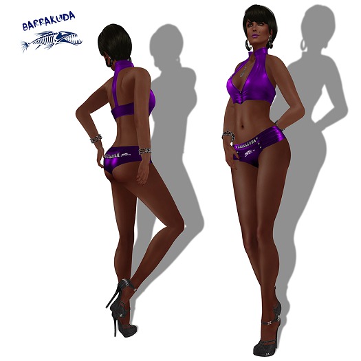 Top and Booty Short Set V3 Fiolet PROMO