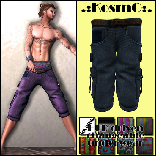 .:KosmO:. Show Off cargo pants male - Dusk Blue