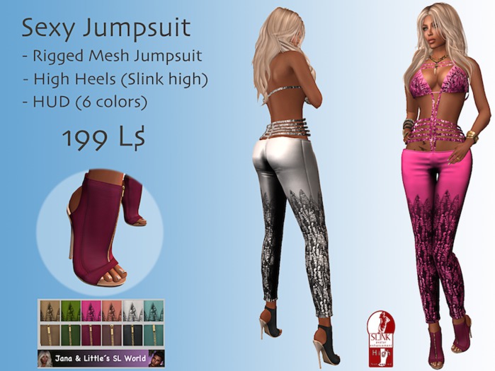 Sexy Jumpsuit with HUD (rigged mesh)