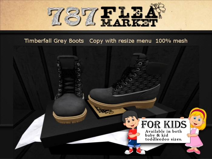 *787* Timberfall Grey Boots Toddleedoo 
