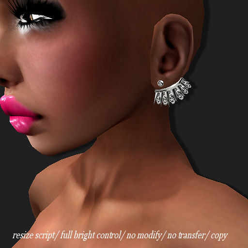 Earring Ear-jacket Spd40 Platinum       -RYCA-