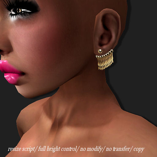 Earring Ear-jacket Lg55 Gold      -RYCA-